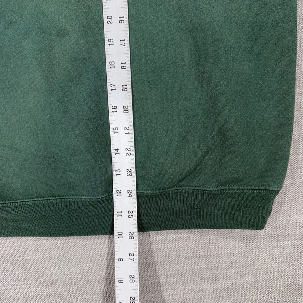Top Stitch Sweatshirt Womens L Green Good Christmas Tree Vintage Morning Sun - Picture 6 of 8